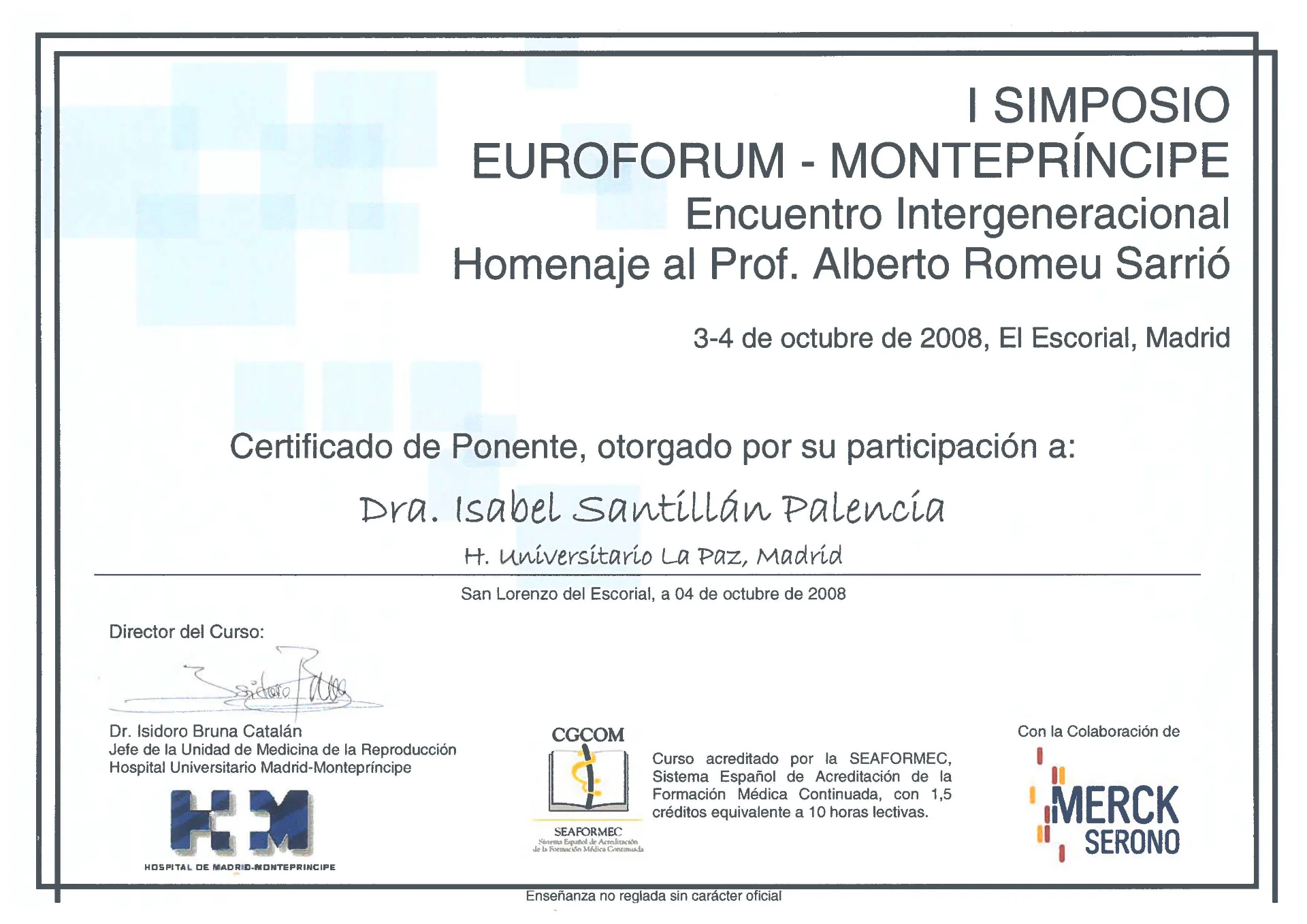 1.6.4.CV Docencia y Ponencias